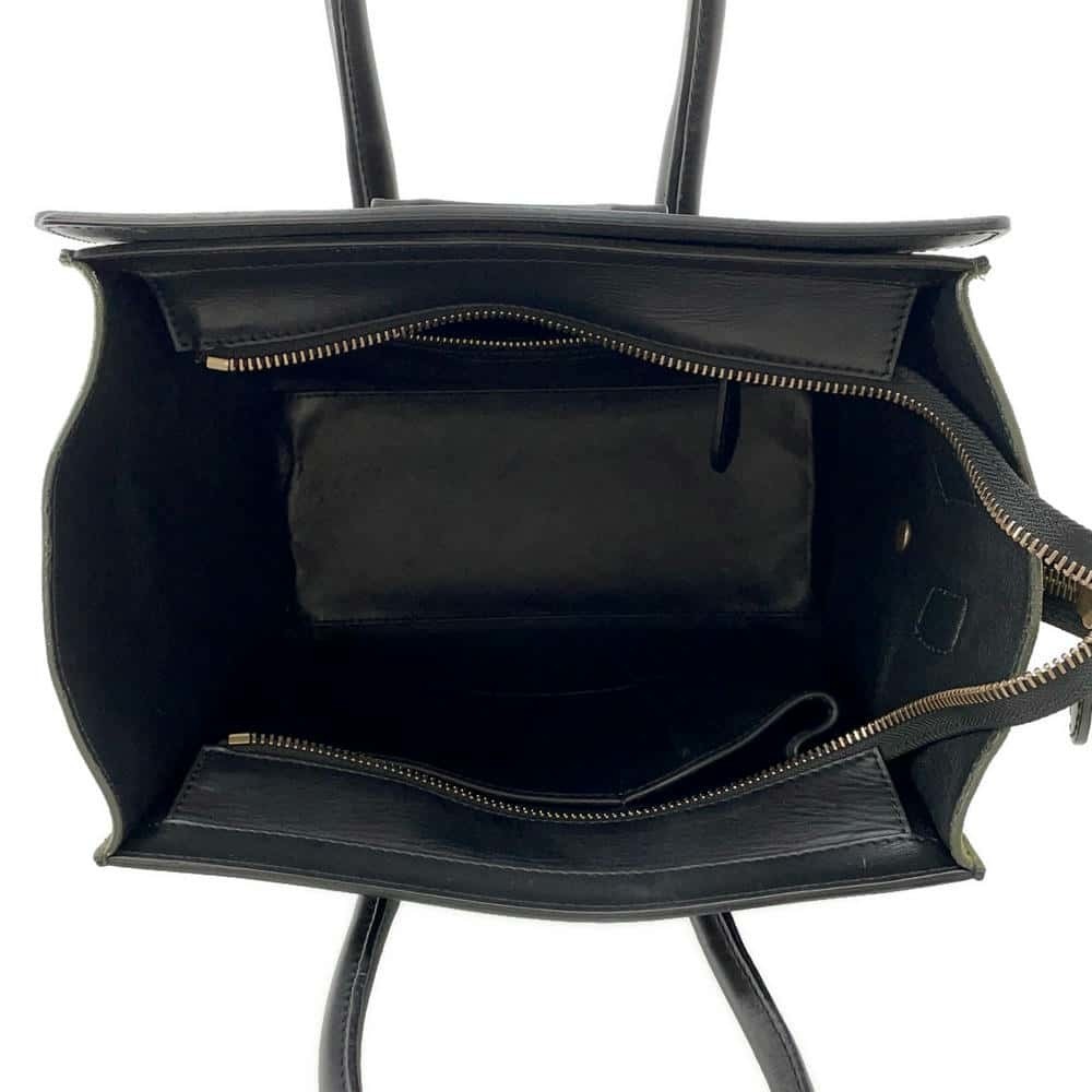 Celine Luggage Shopper Micro Python Suede Handbag… - image 5